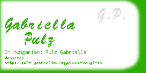 gabriella pulz business card